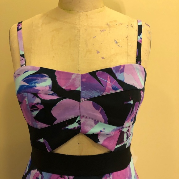 RACHEL by Rachel Roy strapless peekaboo dress sz 8 - Picture 6 of 8